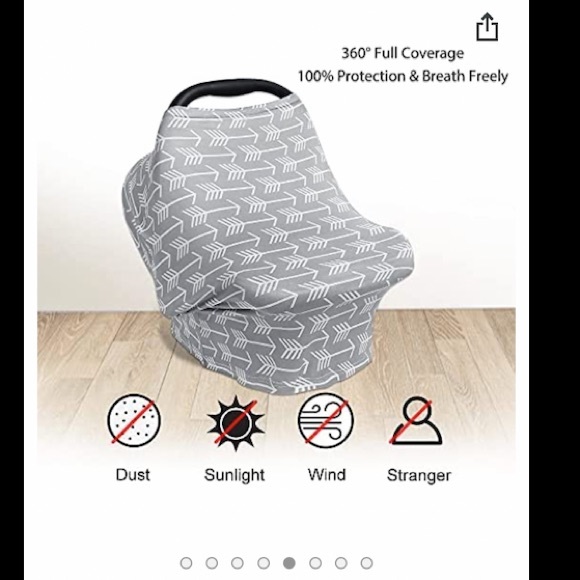 Yoofoss Nursing Cover Breastfeeding Scarf - Picture 4 of 9